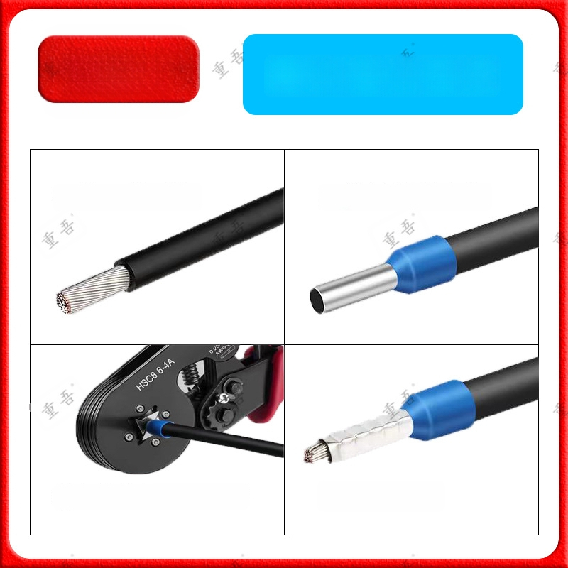 Chongwu vamzdžio tipo iš anksto izoliuotų terminų replės rinkinys, mangano plienas, 325 g, darbo taupymas