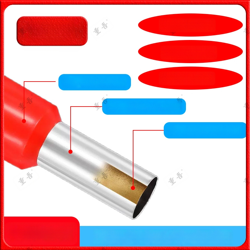 Chongwu vamzdžio tipo iš anksto izoliuotų terminų replės rinkinys, mangano plienas, 325 g, darbo taupymas