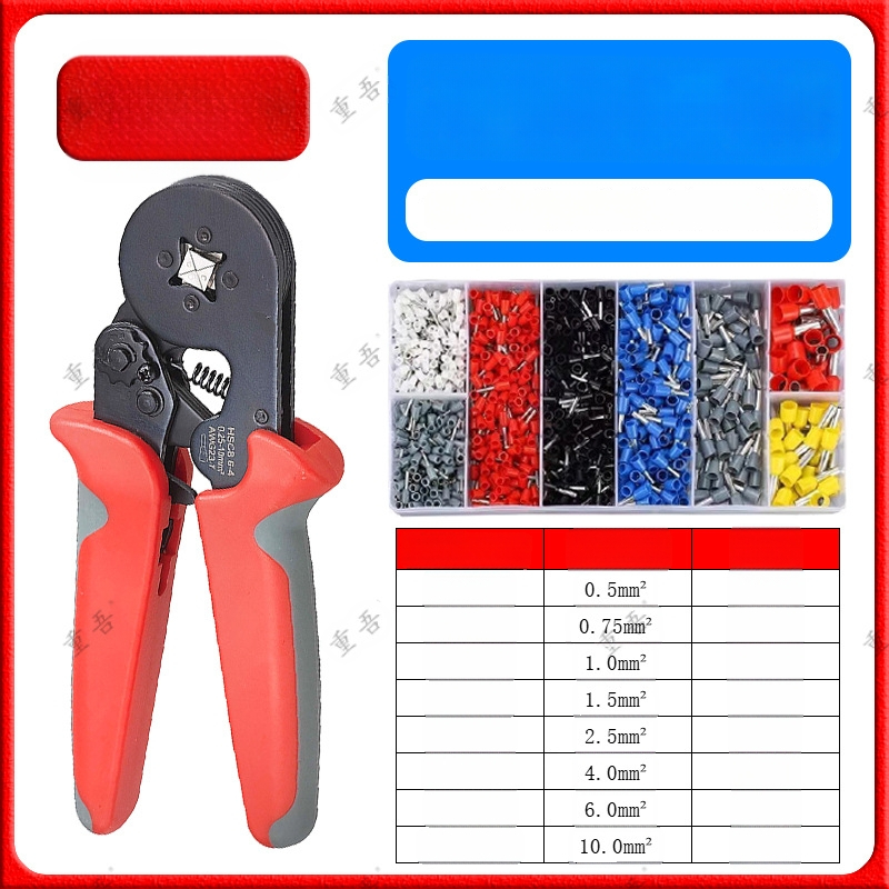 Chongwu vamzdžio tipo iš anksto izoliuotų terminų replės rinkinys, mangano plienas, 325 g, darbo taupymas