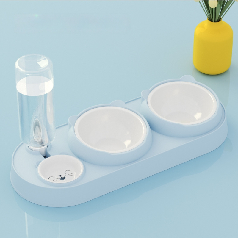 Котешка двойна купа с автоматично пиене и хранене, пластмасова, марка Yixin yichong