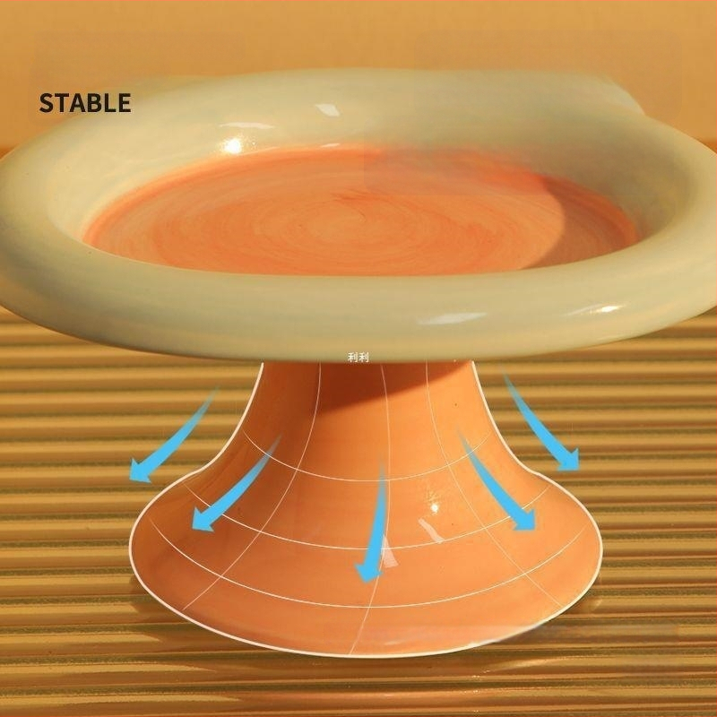 Kačių dubuo, keramikinis, prekės ženklas Sheng bangrong, skirtas katėms, maisto dubuo naminiams gyvūnėliams