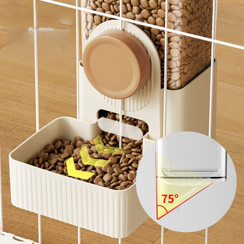 Πλαστικός αυτόματος ταϊστής και διανομέας νερού για κλουβί με κρέμασμα, κατάλληλος για όλα τα κατοικίδια, μάρκα Craftsman's quality.