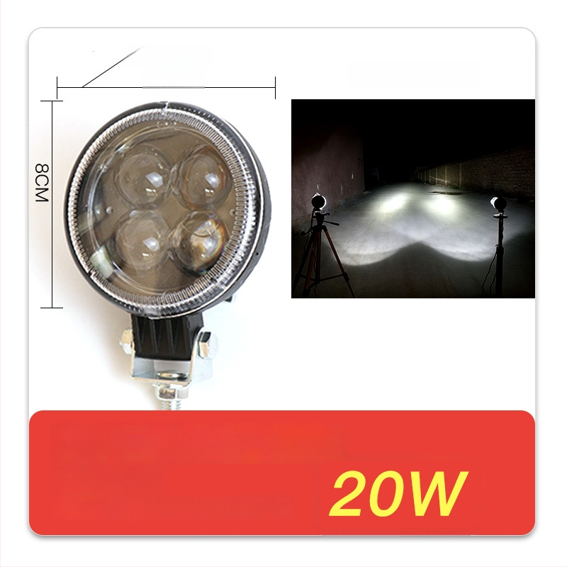 Krovininio automobilio LED prožektorius, įvestis 12–80V, galia 20–160W, IP67, liejimo aliuminio korpusas