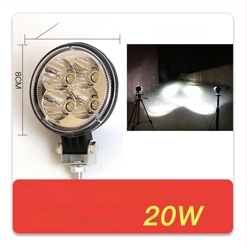 Krovininio automobilio LED prožektorius, įvestis 12–80V, galia 20–160W, IP67, liejimo aliuminio korpusas