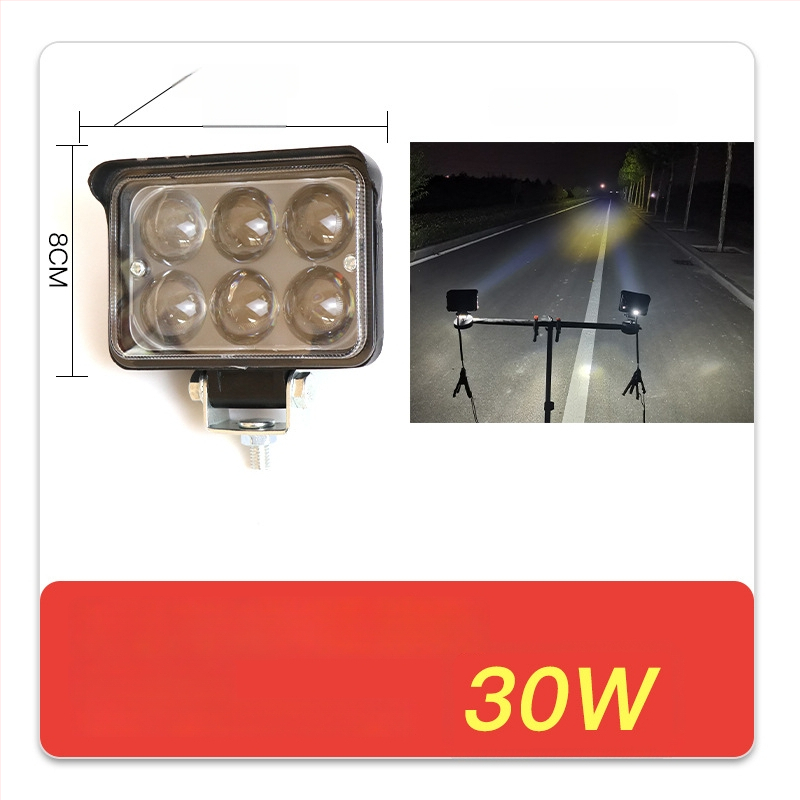 Krovininio automobilio LED prožektorius, įvestis 12–80V, galia 20–160W, IP67, liejimo aliuminio korpusas