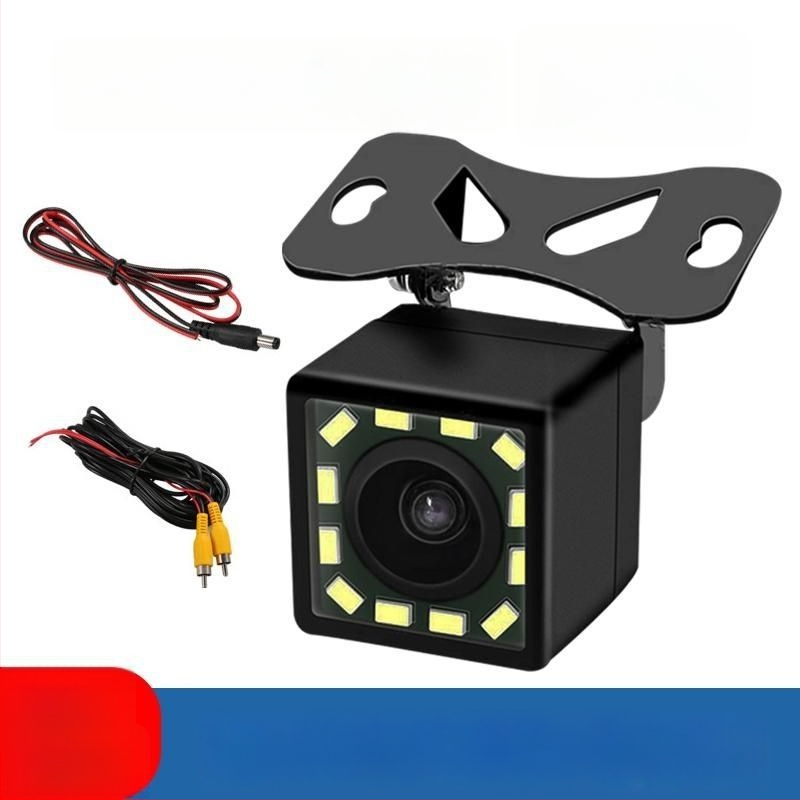 Автомобилна камера 12V универсална заден изглед с инфрачервено нощно виждане, водоустойчива, мониторинг на задния ход