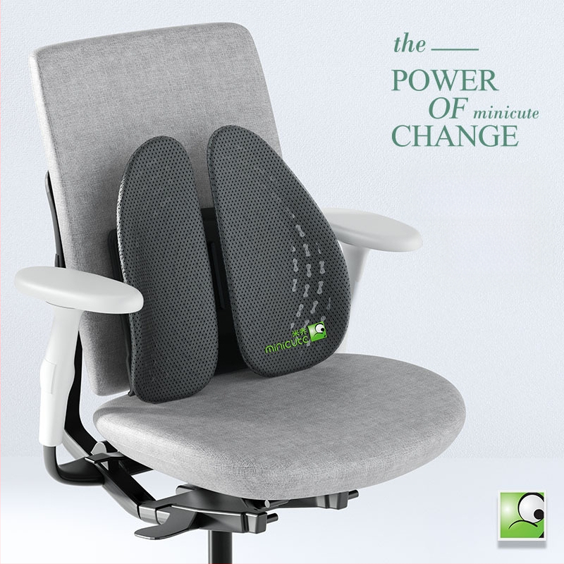 Ergonomiška juosmens pagalvė biuro kėdėlei, ABS medžiaga, logotipo spauda, tinkama ilgam sėdėjimui