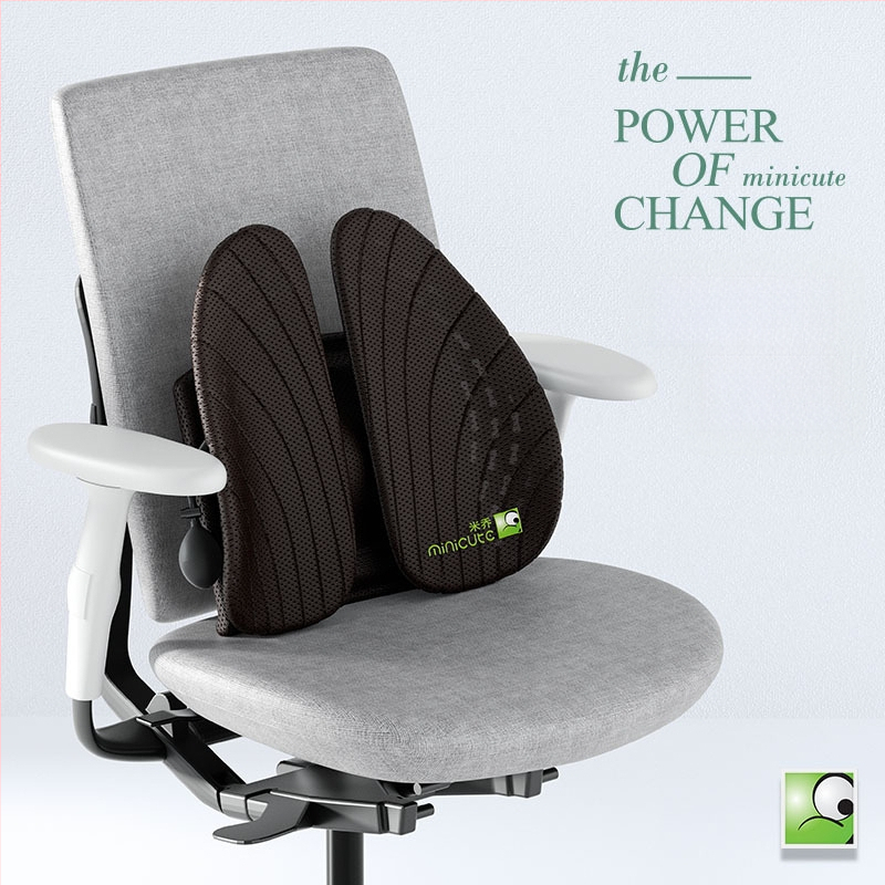 Ergonomiška juosmens pagalvė biuro kėdėlei, ABS medžiaga, logotipo spauda, tinkama ilgam sėdėjimui