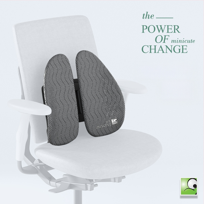 Ergonomiška juosmens pagalvė biuro kėdėlei, ABS medžiaga, logotipo spauda, tinkama ilgam sėdėjimui