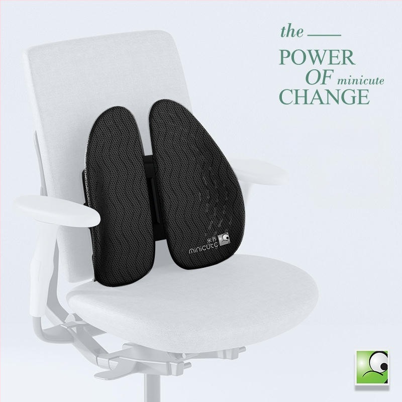 Ergonomiška juosmens pagalvė biuro kėdėlei, ABS medžiaga, logotipo spauda, tinkama ilgam sėdėjimui