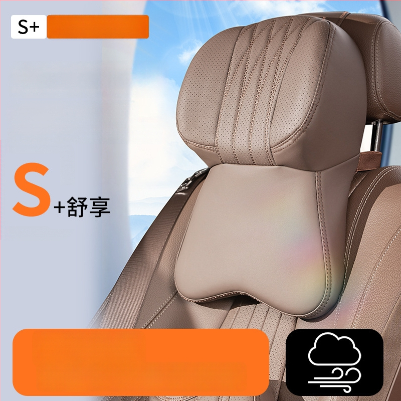 Automašīnas galvas atbalsts ar atmiņas putām, mākslīgā āda, universāla saderība, lietošanai visu gadu, pielāgojama