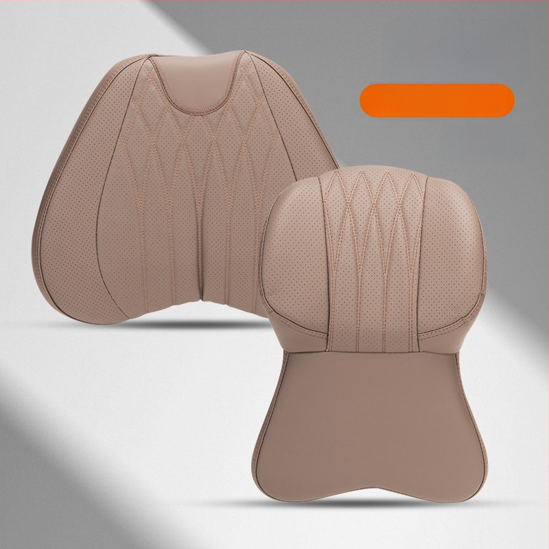 Automašīnas galvas atbalsts ar atmiņas putām, mākslīgā āda, universāla saderība, lietošanai visu gadu, pielāgojama