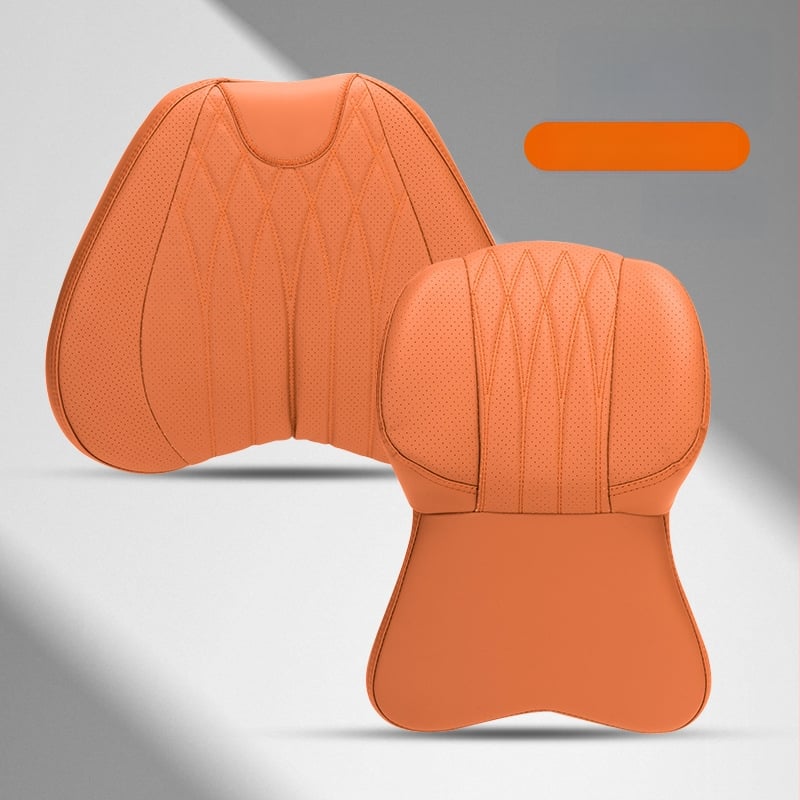 Automašīnas galvas atbalsts ar atmiņas putām, mākslīgā āda, universāla saderība, lietošanai visu gadu, pielāgojama