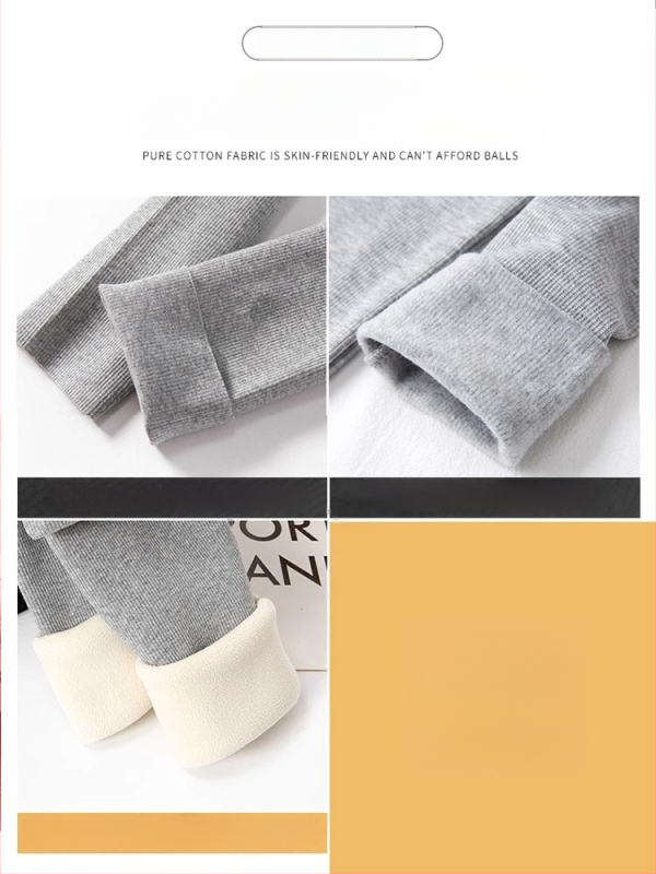 Naistele termilised fleece vooderga leggingud, paks materjal, polüester-spandeksi segu, 9/10 pikkus, kitsas lõige