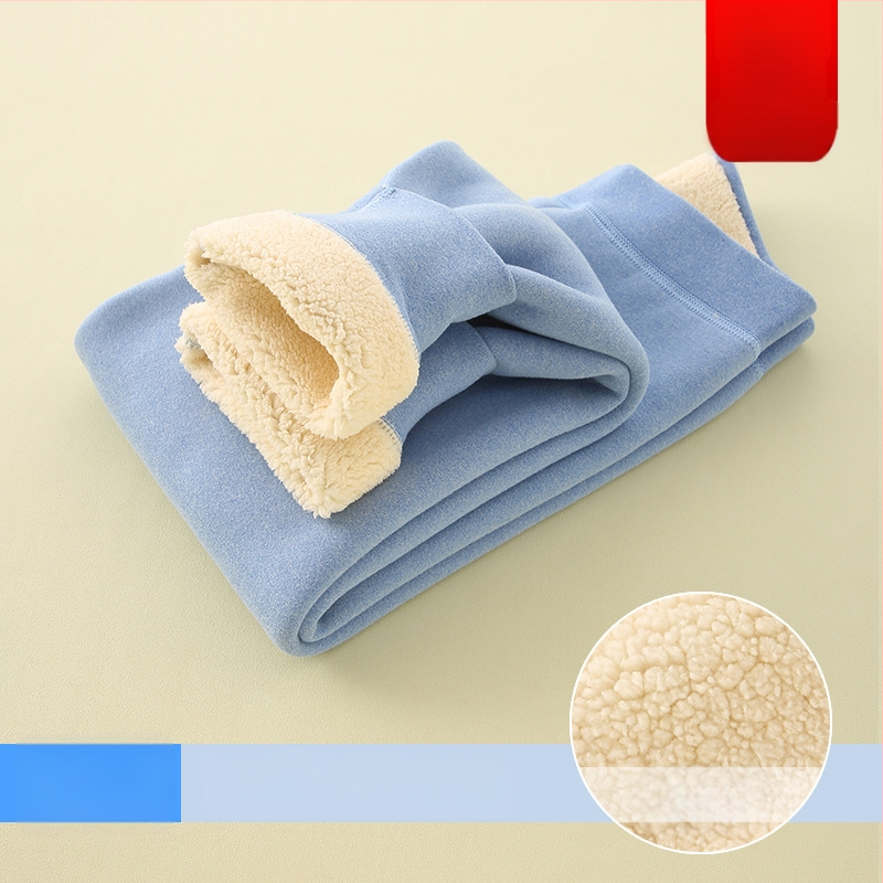 Vaikų šiltos kelnaitės su fliso pamušalu, aukšta juosta, rudens–žiema, unisex, skirta vaikams nuo 8 metų