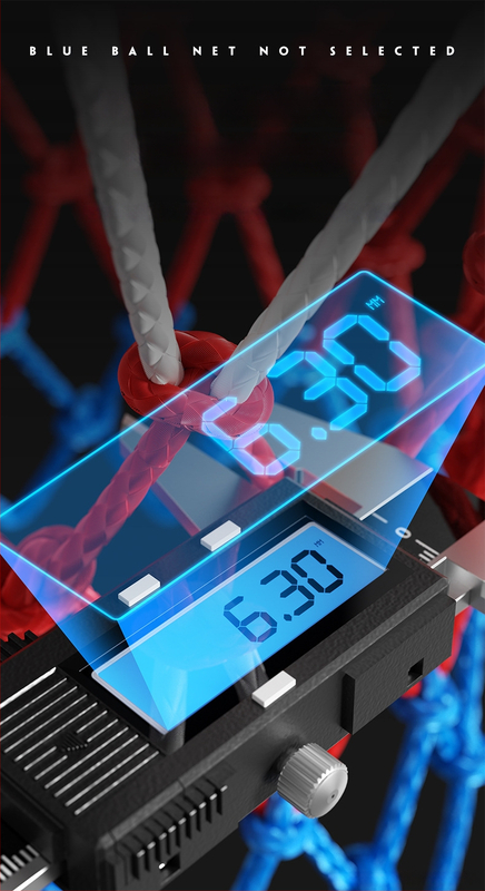 Patobulintas krepšinio tinklas su rėmu skydeliui, profesionaliam žaidimui, svoris 0.8 kg