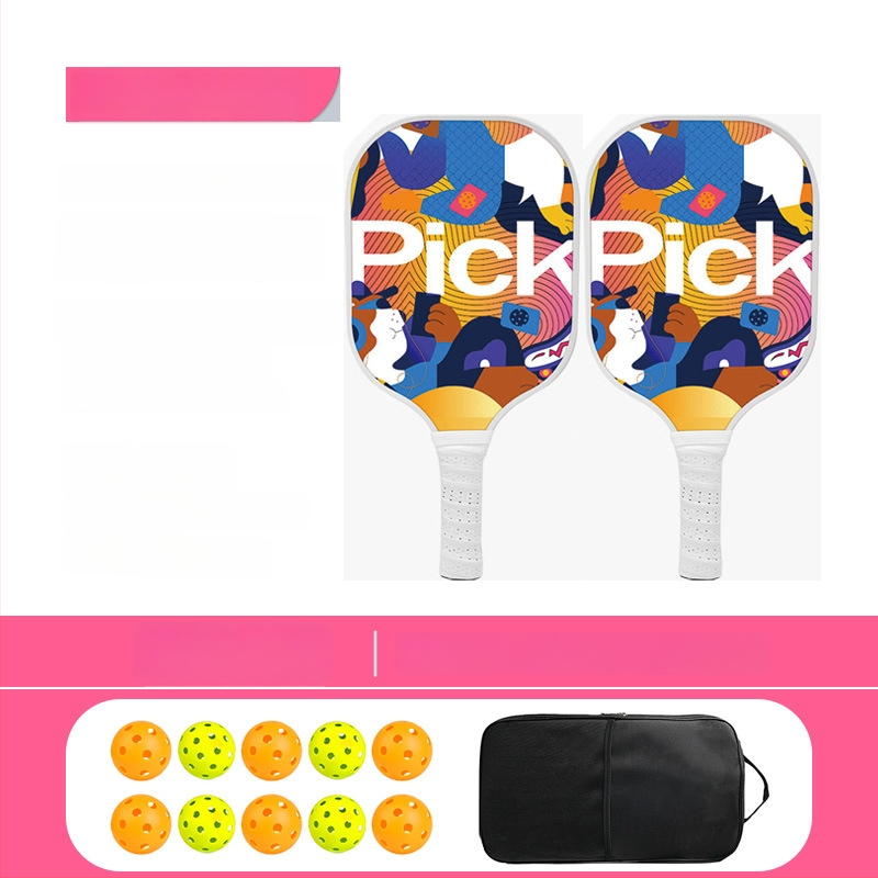 Pickleball raketės rinkinys iš stiklo pluošto, honeycomb branduolys, Ugin, svoris 500 g