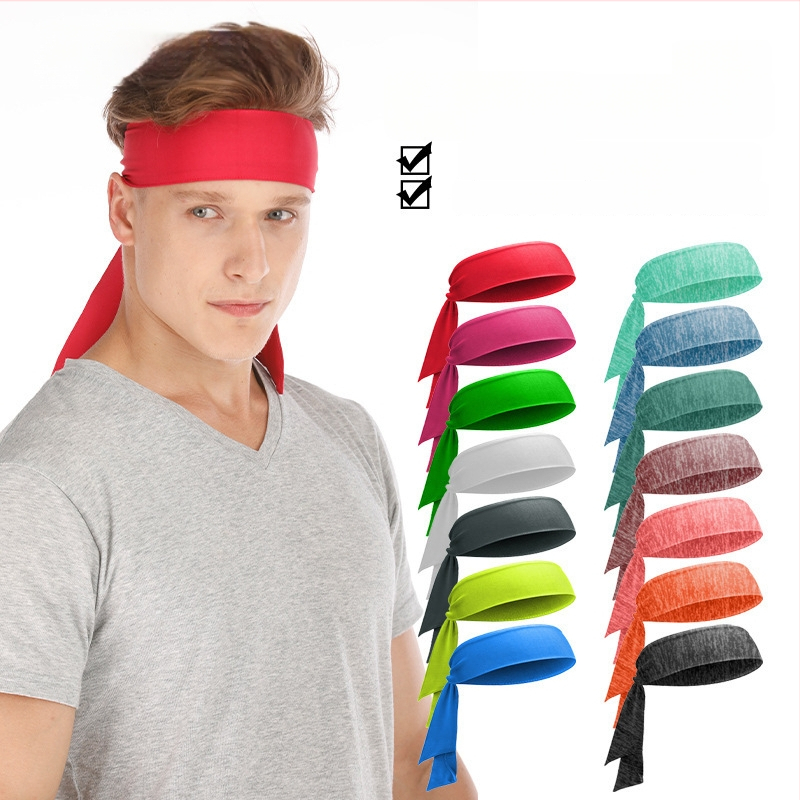 Unisex tenisa galvas lente ar regulējamu siksnu, poliesters, sviedru uzsūkšana, ārējiem sporta veidiem