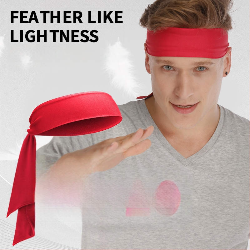 Unisex tenisa galvas lente ar regulējamu siksnu, poliesters, sviedru uzsūkšana, ārējiem sporta veidiem