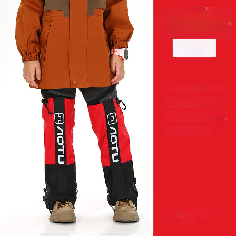 Vaikų nailoniniai blauzdos apsaugos slidinėjimui, atsparūs vandeniui, smėliui, pritaikomi, išoriniai kojų gaubteliai