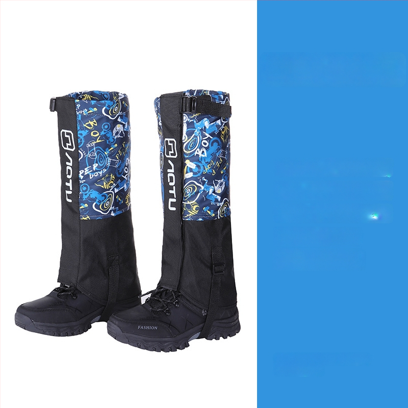 Vaikų nailoniniai blauzdos apsaugos slidinėjimui, atsparūs vandeniui, smėliui, pritaikomi, išoriniai kojų gaubteliai