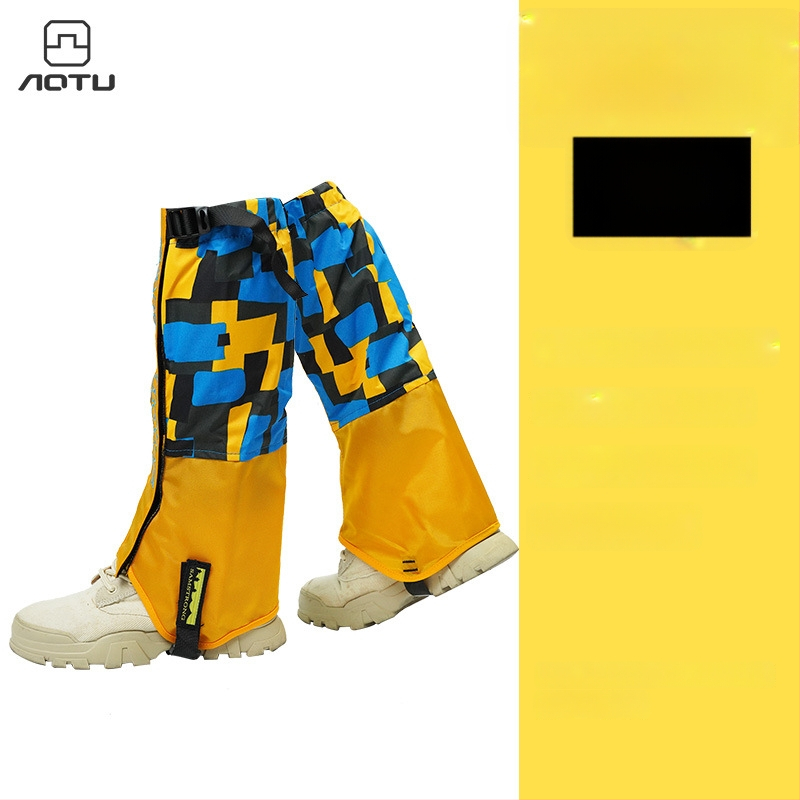 Vaikų nailoniniai blauzdos apsaugos slidinėjimui, atsparūs vandeniui, smėliui, pritaikomi, išoriniai kojų gaubteliai