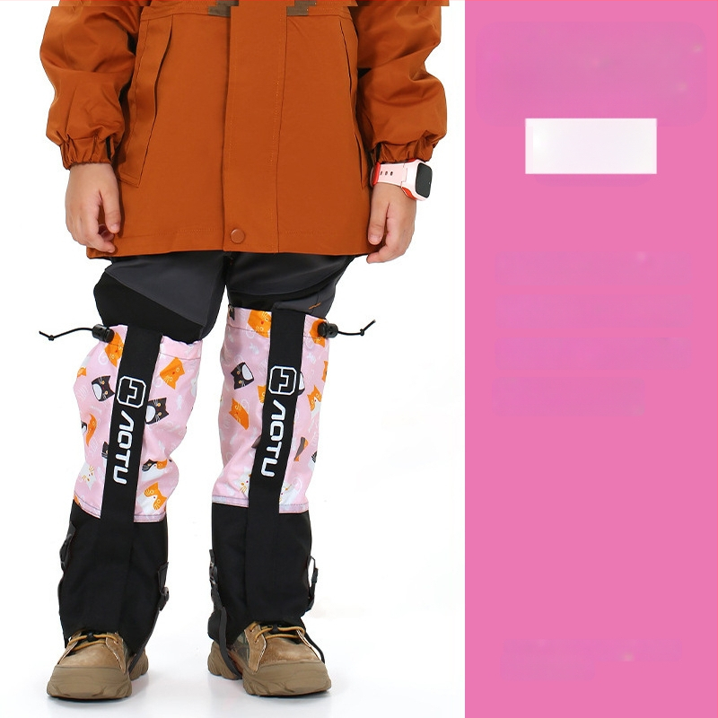 Vaikų nailoniniai blauzdos apsaugos slidinėjimui, atsparūs vandeniui, smėliui, pritaikomi, išoriniai kojų gaubteliai