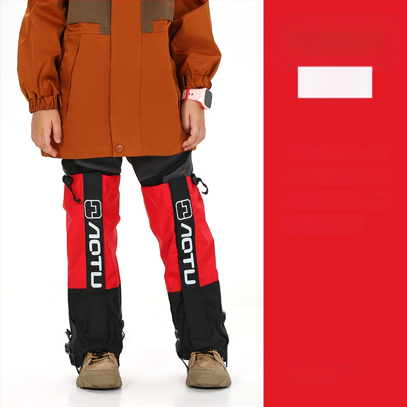 Vaikų nailoniniai blauzdos apsaugos slidinėjimui, atsparūs vandeniui, smėliui, pritaikomi, išoriniai kojų gaubteliai