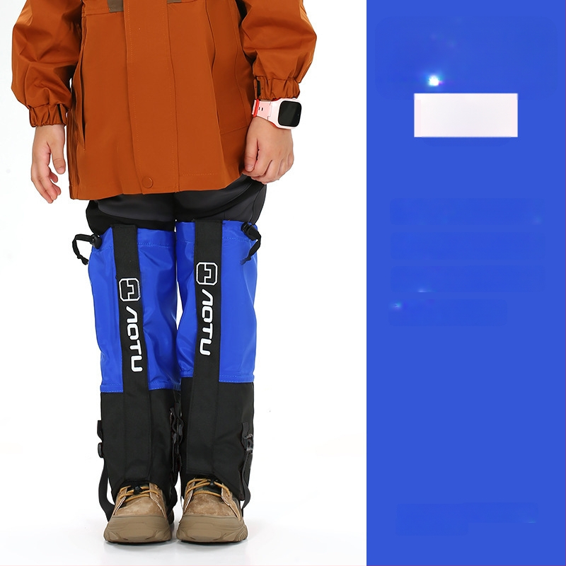 Vaikų nailoniniai blauzdos apsaugos slidinėjimui, atsparūs vandeniui, smėliui, pritaikomi, išoriniai kojų gaubteliai