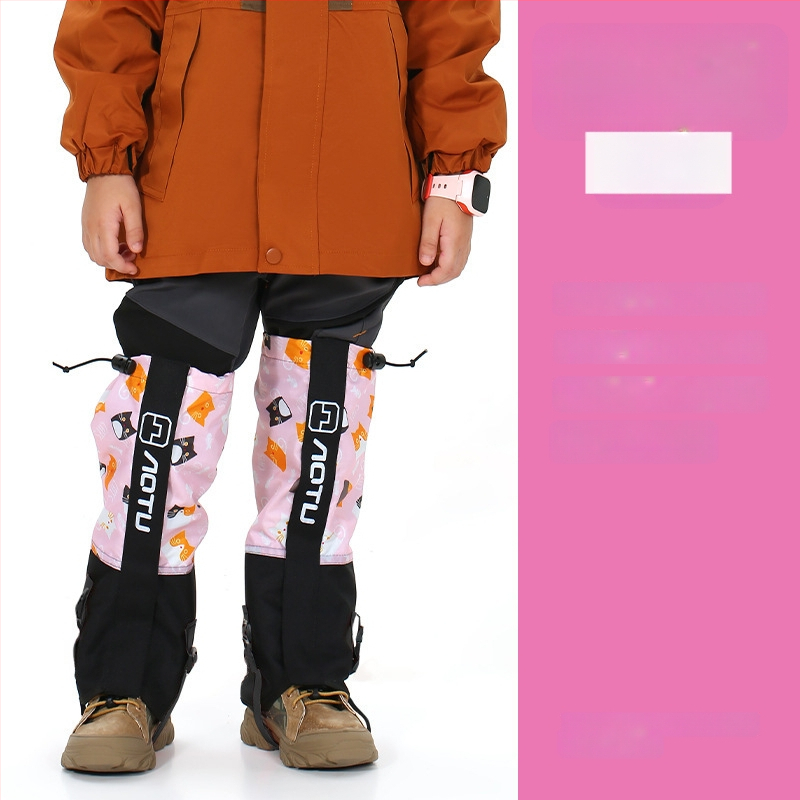 Vaikų nailoniniai blauzdos apsaugos slidinėjimui, atsparūs vandeniui, smėliui, pritaikomi, išoriniai kojų gaubteliai