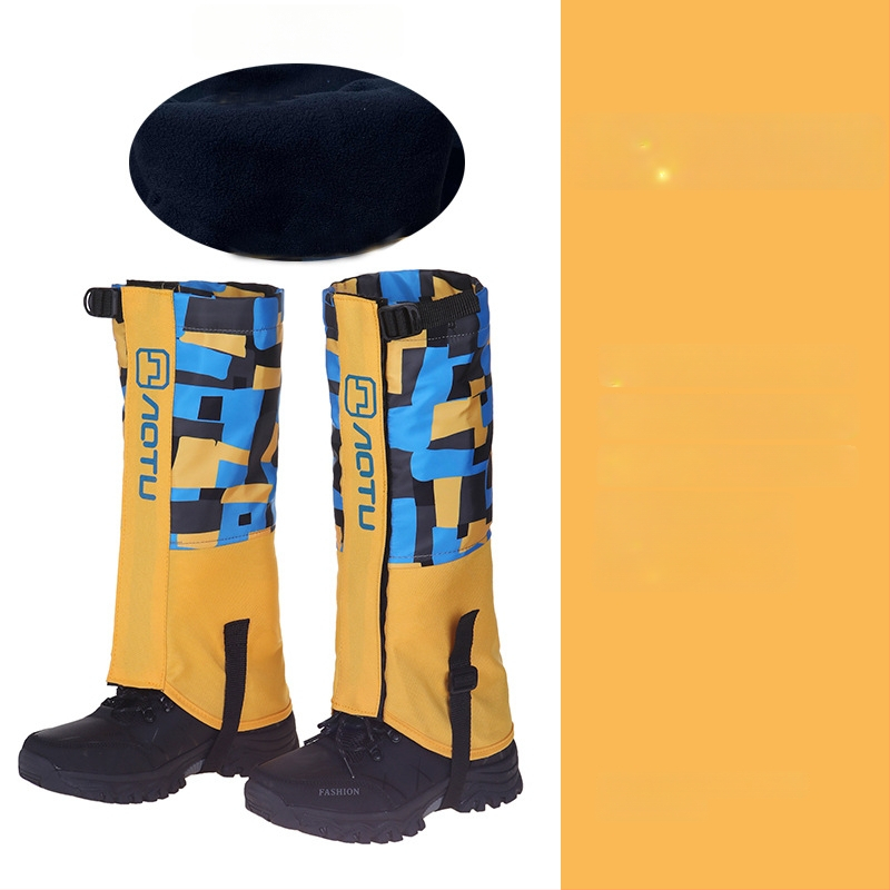 Vaikų nailoniniai blauzdos apsaugos slidinėjimui, atsparūs vandeniui, smėliui, pritaikomi, išoriniai kojų gaubteliai