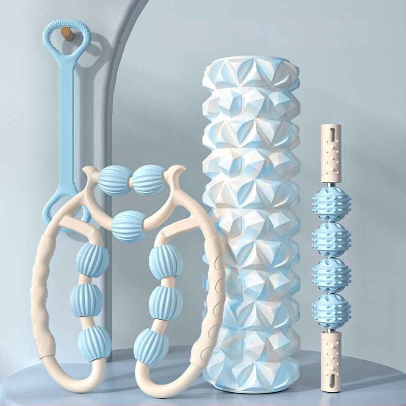 Putų volas jogos kolonai, žiedo formos blauzdos raumenų masažo volas, prekės ženklas Unique, medžiaga PP, importas: Ne