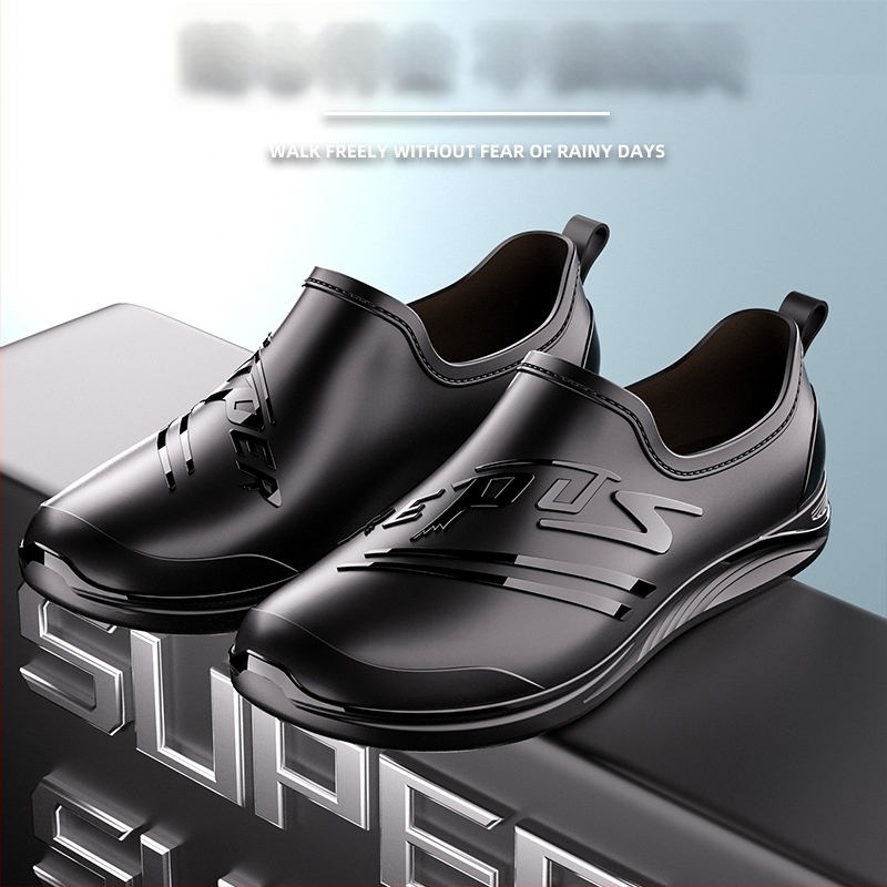 Meeste lühikesed vihmasaapad, veekindlad, libisemiskindlad, kulumiskindlad, sobivad kõigile aastaaegadele