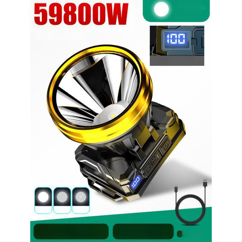 Φακός κεφαλής 985 – μπαταρία 18650, αδιάβροχος, εμβέλεια δέσμης 1000 m, αυτονομία 24 ωρών