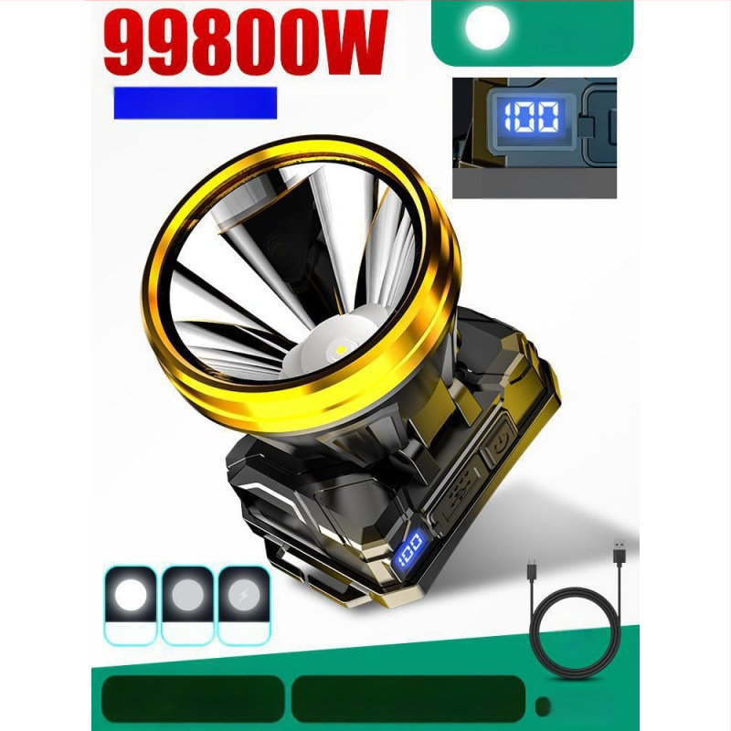 Φακός κεφαλής 985 – μπαταρία 18650, αδιάβροχος, εμβέλεια δέσμης 1000 m, αυτονομία 24 ωρών