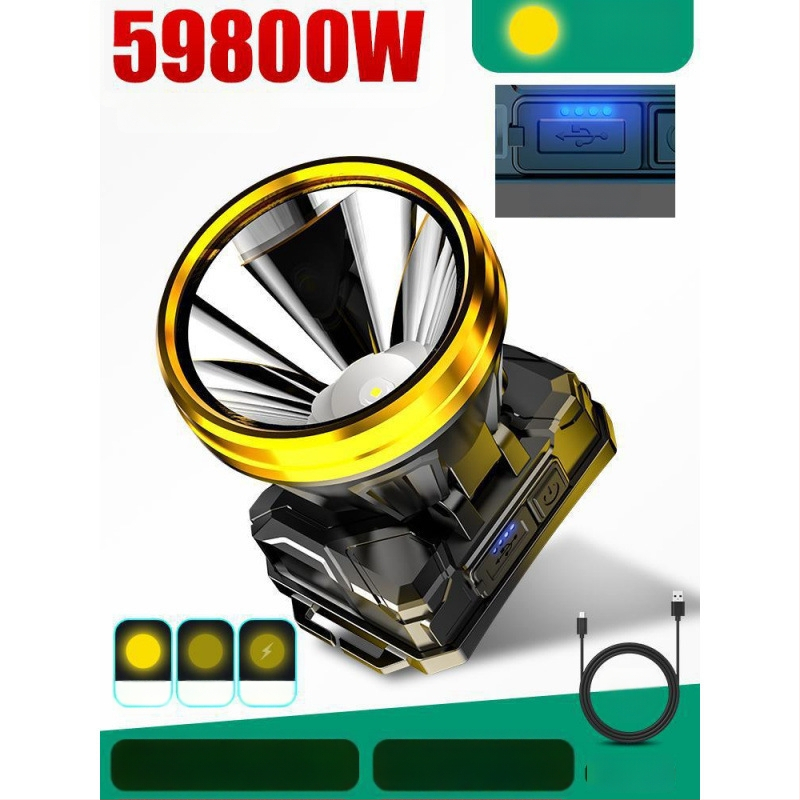 Φακός κεφαλής 985 – μπαταρία 18650, αδιάβροχος, εμβέλεια δέσμης 1000 m, αυτονομία 24 ωρών