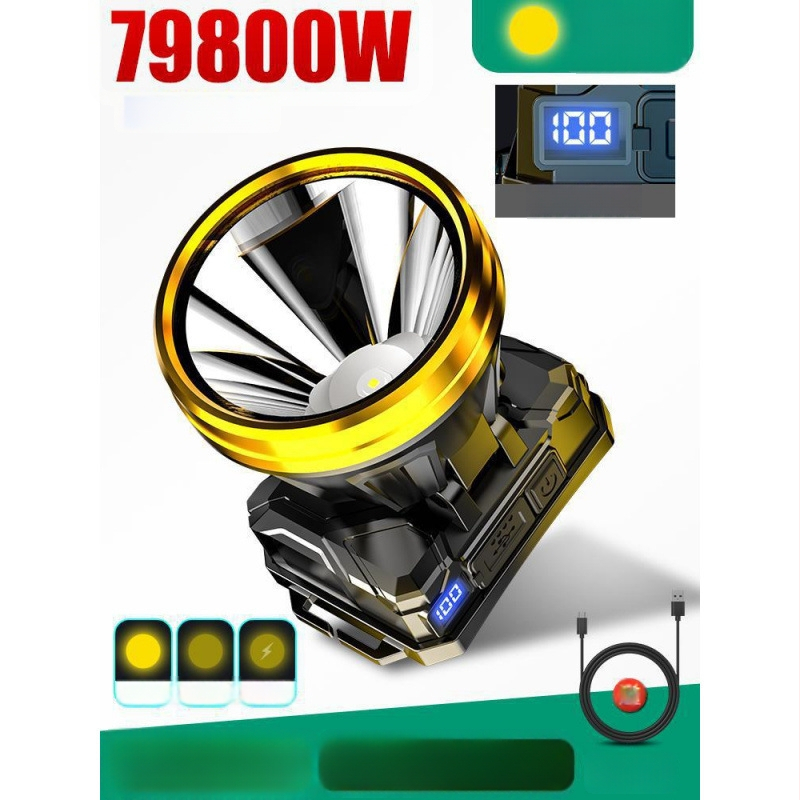 Φακός κεφαλής 985 – μπαταρία 18650, αδιάβροχος, εμβέλεια δέσμης 1000 m, αυτονομία 24 ωρών