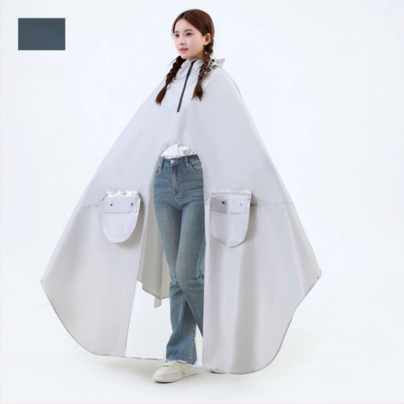 Mingjia elektrilise sõiduki ja mootorratta vihmpončo, Oxford kangas 0,2 mm, PVC veekindel kiht, taaskasutatav, kohandatav, täiskasvanutele