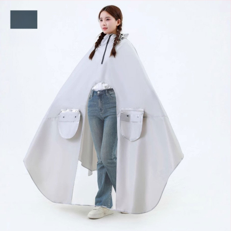 Mingjia elektrilise sõiduki ja mootorratta vihmpončo, Oxford kangas 0,2 mm, PVC veekindel kiht, taaskasutatav, kohandatav, täiskasvanutele