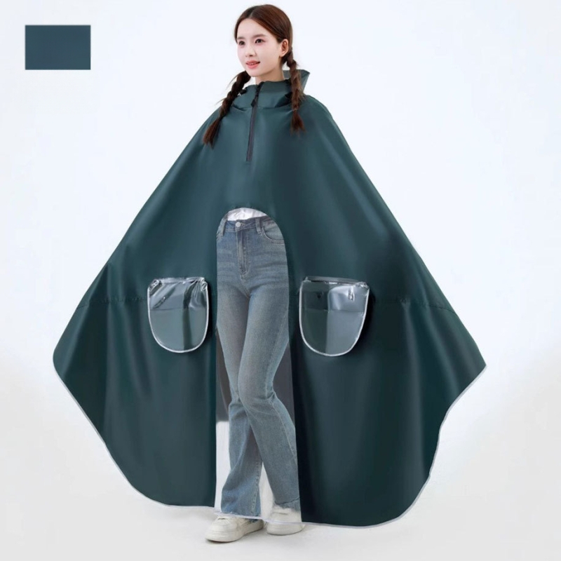 Mingjia elektrilise sõiduki ja mootorratta vihmpončo, Oxford kangas 0,2 mm, PVC veekindel kiht, taaskasutatav, kohandatav, täiskasvanutele