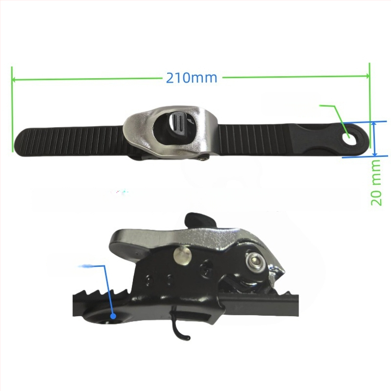 Riedučio aksesuarai su sagtimi, dantytas diržas, plokščioms batams sagtis — Prekės ženklas JINGYING, Sezona 2024-1