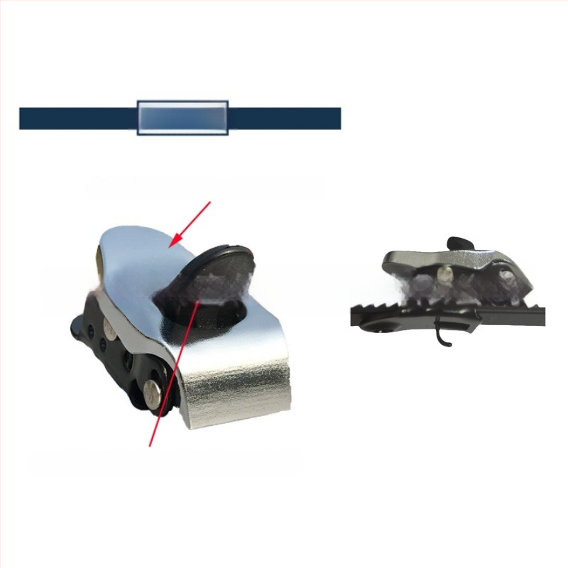 Riedučio aksesuarai su sagtimi, dantytas diržas, plokščioms batams sagtis — Prekės ženklas JINGYING, Sezona 2024-1