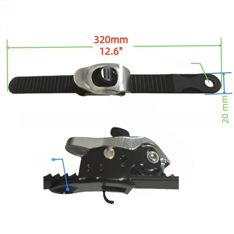 Riedučio aksesuarai su sagtimi, dantytas diržas, plokščioms batams sagtis — Prekės ženklas JINGYING, Sezona 2024-1