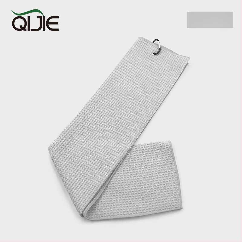 Golfo rankšluostis iš mikropluošto su vafliniu raštu, 260 g, paprastas audinys, logotipas spausdintas.