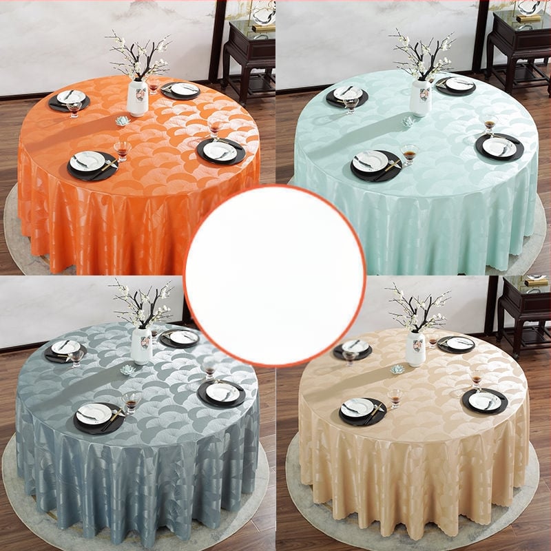 Apvali PVC staltiesė – vandeniui atspari, riebalams atspari, neslidžia, viešbučių stilius