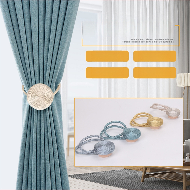 Užuolaidų sagtelė su magnetiniu užsegimu — poliesteris, šiuolaikiškas minimalistinis stilius, pritaikymas galimas, 56 g vienam vnt., prekinis ženklas Cool