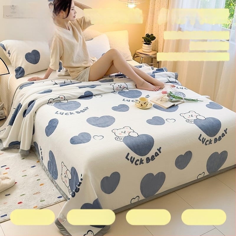 Χειμωνιάτικη κουβέρτα από κοράλ βελούδου, 100% πολυεστέρας, γεωμετρικό μοτίβο, βάρος 320 g