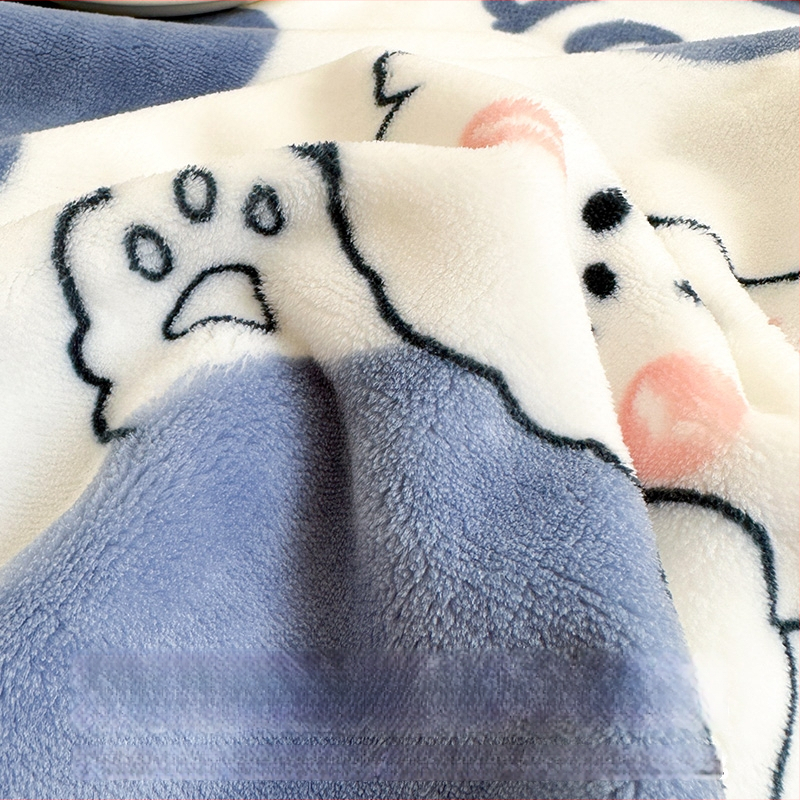 Χειμωνιάτικη κουβέρτα από κοράλ βελούδου, 100% πολυεστέρας, γεωμετρικό μοτίβο, βάρος 320 g