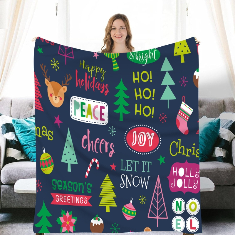 Φλανελ κουβέρτα για οικιακή χρήση με λογότυπο, πολυεστέρας, άνοιξη-φθινόπωρο, μοντέρνο μινιμαλιστικό στυλ