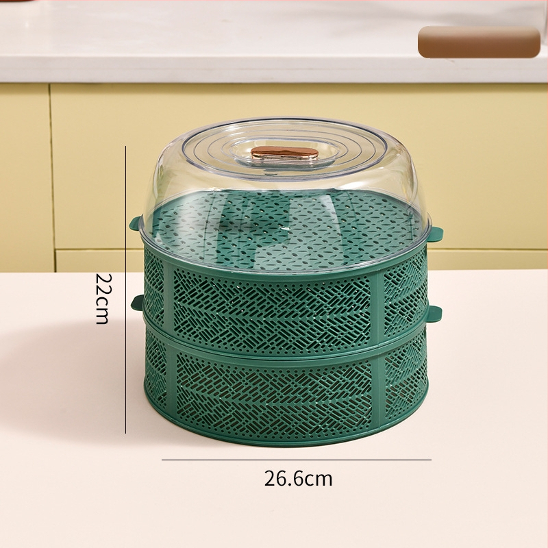 Многослойна покривалка за храна и зеленчуци - прозрачно пластмасово покритие за изолация и прахозащита.